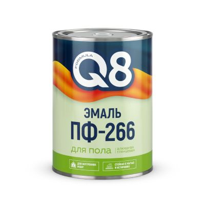 Эмаль ПФ-266 красно-коричневая,  0,8 кг, для пола, Formula Q8 (Формула Q8), Ростовская обл.