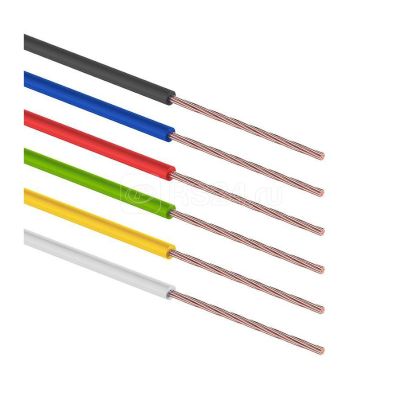 Набор автопроводв " Радуга" 1-1,5 мм 6 цветов ( белый , желтый, зеленый,краасный, синий , черный ) по 3 м (01-6550)