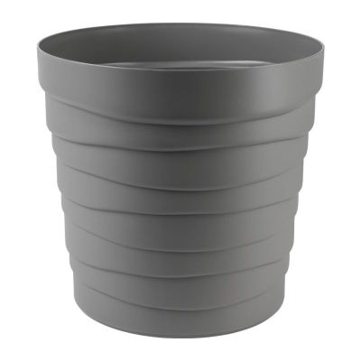 Кашпо "Бархан" с донышком 7,5 л Серый жемчуг (КШ-5749)