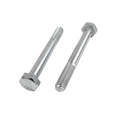 Болт М12x80 мм, цинк, кл. пр. 10,9, DIN 931, Китай