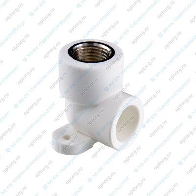 Угольник комбинированный с креплением PP-R 90° D=25 мм x 1/2" ВР,  Valfex