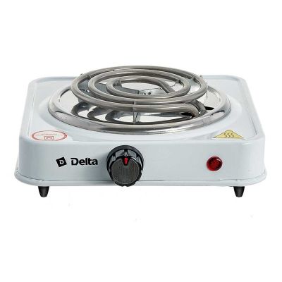 Плита электрическая 1-конфорочная Delta D-703, 1000 Вт, белая