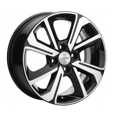 Диск литой KHOMEN 1501 6,0Jx15 4/100 ET45 D56,6 BLACK FP (черный с полировкой), без крепежа, арт. KHW107010, Россия