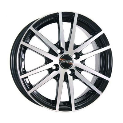 Диск литой Tech-Line 535 6,0Jx15 4/114,3 ET45 D56,6 BD (черный с полировкой), без крепежа, Россия