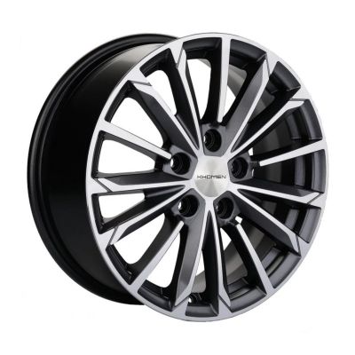 Диск литой KHOMEN 1611 6,5Jx16 5/114,3 ET50 D67,1 BLACK FP (черный с полировкой), без крепежа, арт. KHW102257, Россия