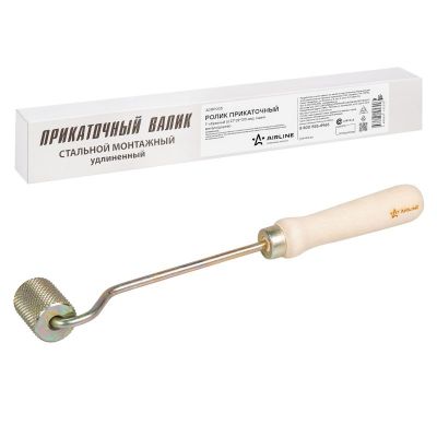 Ролик прикаточный Г-образный (d 20*32*300 мм), оцинк.металл/дерево ("AIRLINE") "ADRP005"