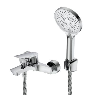 Смеситель для ванны латунный однорычажный с коротким изливом, DR27036, DecoRoom