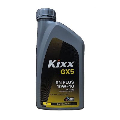 Масло моторное KIXX GX5 Plus SAE 10W40, 1 л, API SN, полусинтетическое, (двиг. бензиновый), (замена G Plus)