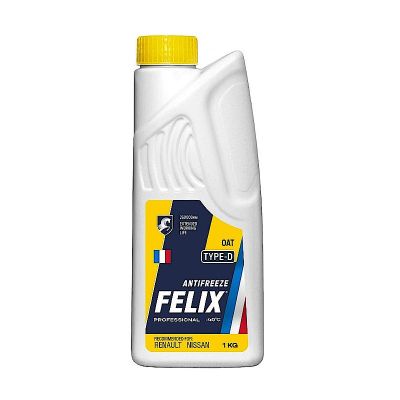Антифриз FELIX TYPE D (G12+) желтый 1кг (вес брутто)  (ООО"Тосол-Синтез", г.Дзержинск)