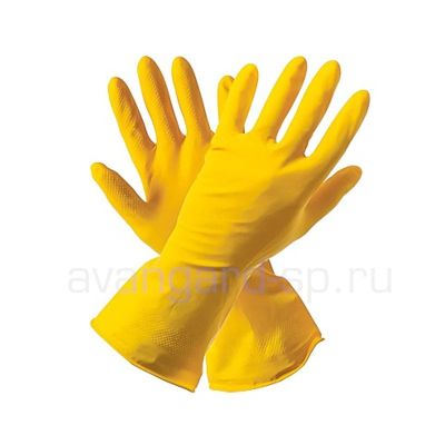 Перчатки хозяйственные латексные р.L