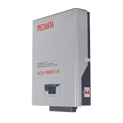 Стабилизатор напряжения Ресанта АСН-10000/1-И, настенный, инверторный, однофазный, 220 В