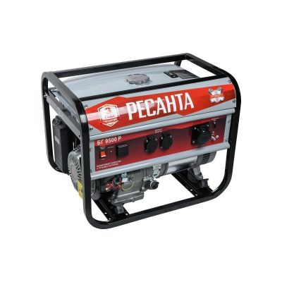 Генератор Ресанта БГ 9500 Р, 7 кВт, 220 В, бензин, 25 л