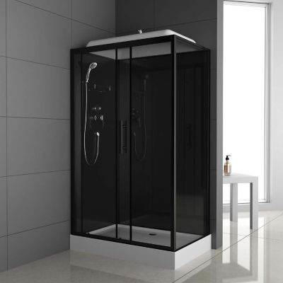 Душевая кабина 1200x800x2150 мм, ODA 8801В Р т/с (120*80) н/п прямоугольный, универсальная, Китай