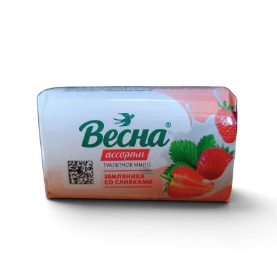Мыло туалетное "Весна ассорти" 90гр. "Земляника со сливками"