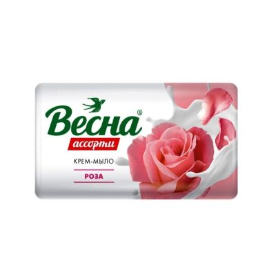 Мыло туалетное "Весна ассорти" 90гр. "Роза"