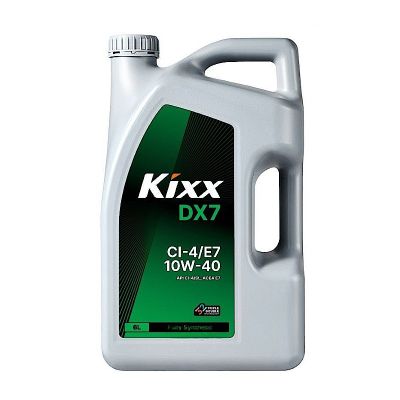 Масло моторное KIXX DX7  Diesel, (ACEA E7) SAE 10W40, 6 л, API SL/CI-4, полусинтетическое, (двиг. дизельный), (замена HD1 Diesel)