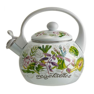 Чайник 2,5 л эмалированный со свистком EM-1349 "Vegetables"