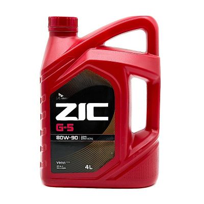 Масло трансмиссионное ZIC G-5 SAE 80W90, 4 л, GL-5(ТМ-5), полусинтетическое, для МКПП, мост