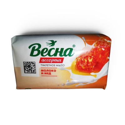 Мыло туалетное "Весна ассорти" 90гр. "Молоко и мед"