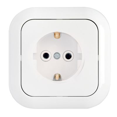 Розетка "ГАРМОНИЯ" РС16-227 1-ая з/к белая BYLECTRICA