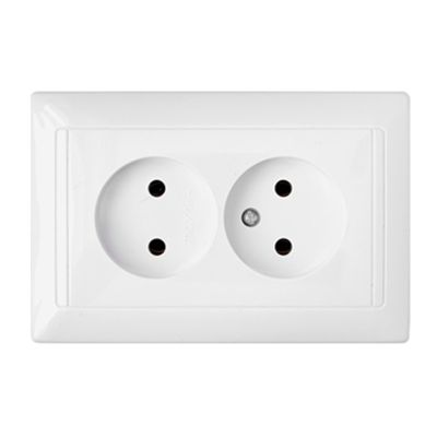 Розетка "СТИЛЬ" РС16-307 2-ая белая BYLECTRICA