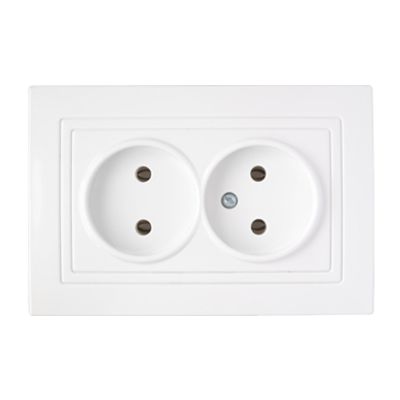 Розетка "УЮТ" РС16-343 2-ая белая BYLECTRICA 