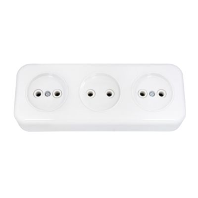 Розетка РА16-244 З-ая белая BYLECTRICA