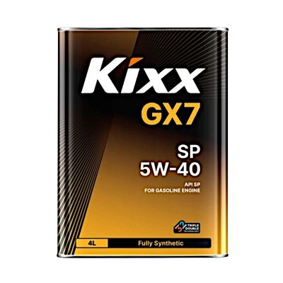 Масло моторное KIXX GX7 SP SAE 5W40, 4 л, API SP, синтетическое, (двиг. бензиновый)