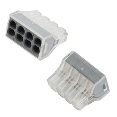 Клемма GTER6-08 773-208 строительно-монтажная 8-проводная 0,75-2,5 мм2 (50 шт/упак) GENERAL Арт.800491
