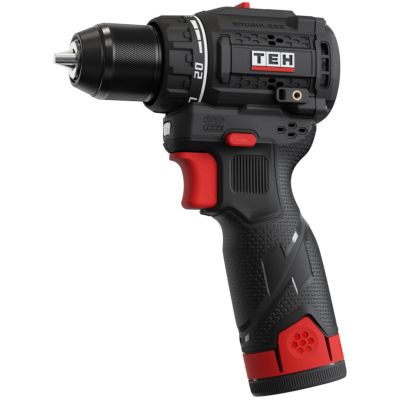 ДРЕЛЬ-шуруповерт бесщеточный аккум TDBL212-2B Li-ion,12V/ 2А.ч, 45Нм, 2акк, 2-скор, кейс TEH 