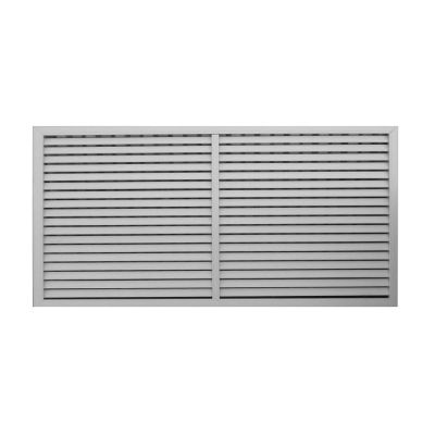 Решетка радиаторная ПВХ 0,6x1,2 м, белая
