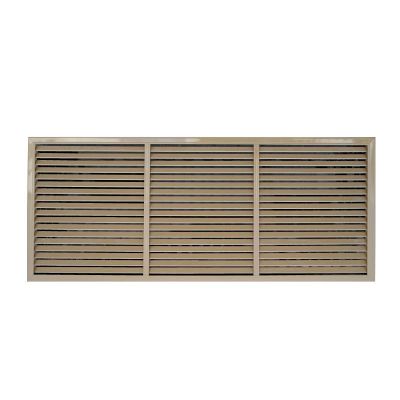 Решетка радиаторная ПВХ 0,6x1,5 м, бук темный