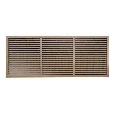 Решетка радиаторная ПВХ 0,6x1,5 м, дуб старый