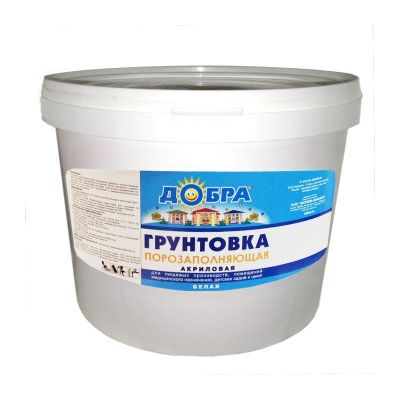 Грунтовка проникающая порозаполняющая (2,5кг) "ДОБРА" Белгородская область
