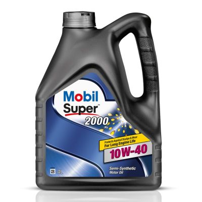 Масло моторное Mobil Super 2000 х1, А3/В3, SAE 10W40, 4 л, API SL/CF ...