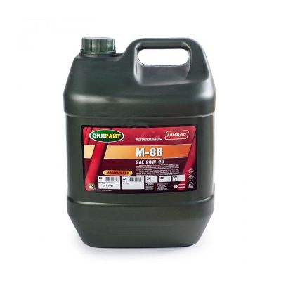 Масло моторное OILRIGHT М-8В SAE 20W20, 20 л, API SD/CB, минеральное, бензиновый