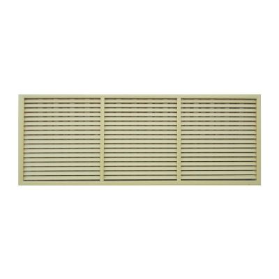 Решетка радиаторная ПВХ 0,6x1,5 м, бежевая