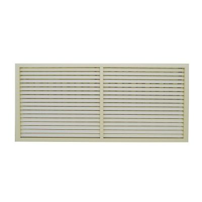Решетка радиаторная ПВХ 0,6x1,2 м, слоновая кость