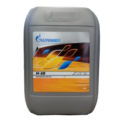 Масло моторное Gazpromneft М-8В SAE 20W20, 20 л, API SD/CB, минеральное, (двиг. бензиновый)