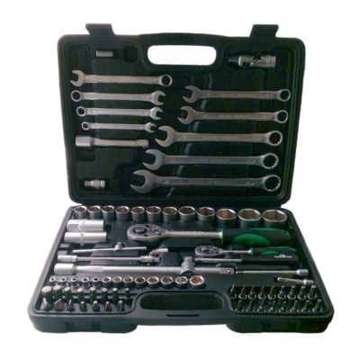 Набор инструментов 1/2", 1/4" 6 гран, 82 предмета Сервис Ключ, 71082