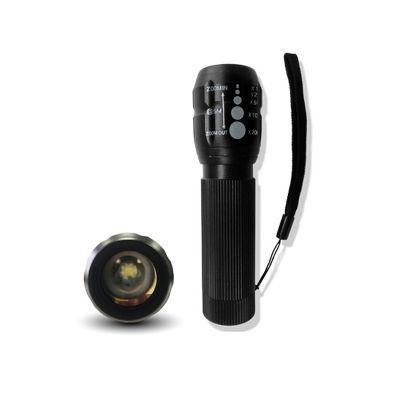 Фонарь алюминиевый, сверхяркий Cree Xpe-светодиод (ALZ-1C) ("AVS") фокусировка, 3 режима, фонарик (A78516S)