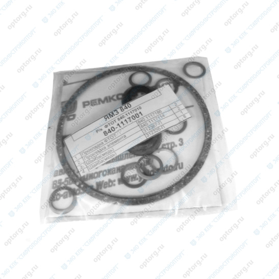 840-1117001 Ремкомплект ФТОТ (РТИ, паронит, медь) ТМЗ  к/о
