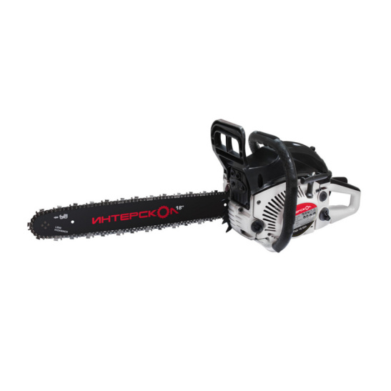 Бензопила цепная Интерскол ПЦБ-18/52 Л , 52 см³, 2400 кВт, 3 л. с, 18'', 0,325'', 1,5 мм, 72 зв., 845.0.0.45