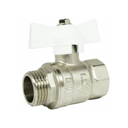 Кран шаровый STI вода бабочка вн/нар Ду-15 Ру-16 