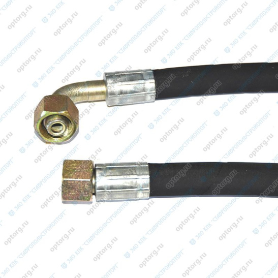 РВД 27*2050 DIN 2SN 12-275 атм.  M(22х1,5) 0-90