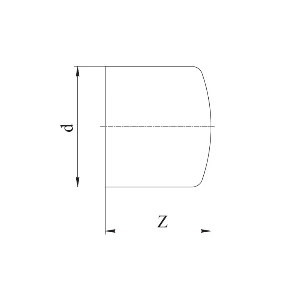 Заглушка литая, ПЭ-100 D=110 мм SDR 17, Группа Полипластик, Россия