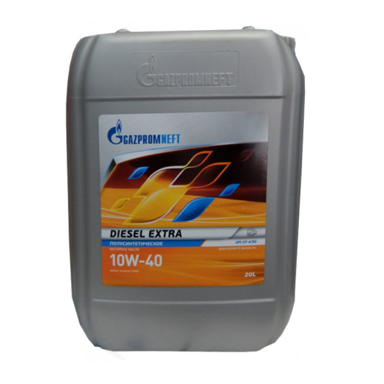 Масло моторное Gazpromneft Diesel Extra SAE 10W40, 20 л, API CF-4, полусинтетическое, (двиг. турбодизельный)