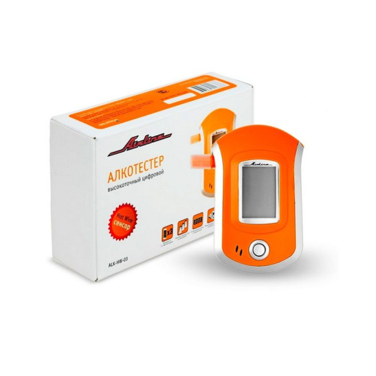 * Алкотестер с HotWire сенсором, цифрово, полупроводниковый, сменные мундштуки (ALK-HW-03) ("AIRLINE")
