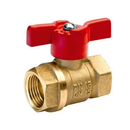 Кран шаровый 11б27п1 А30/1 вода бабочка вн/вн Ду-15 Ру-40 , г. Бологое