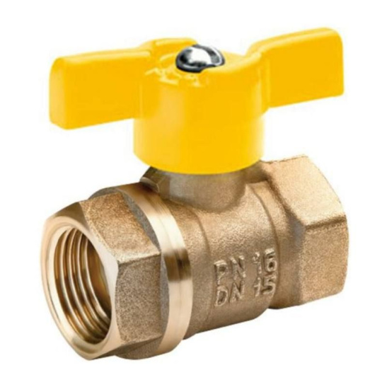 Кран шаровый 11б27п  А10/1 газ бабочка вн/вн Ду-15 Ру-40 , г. Бологое